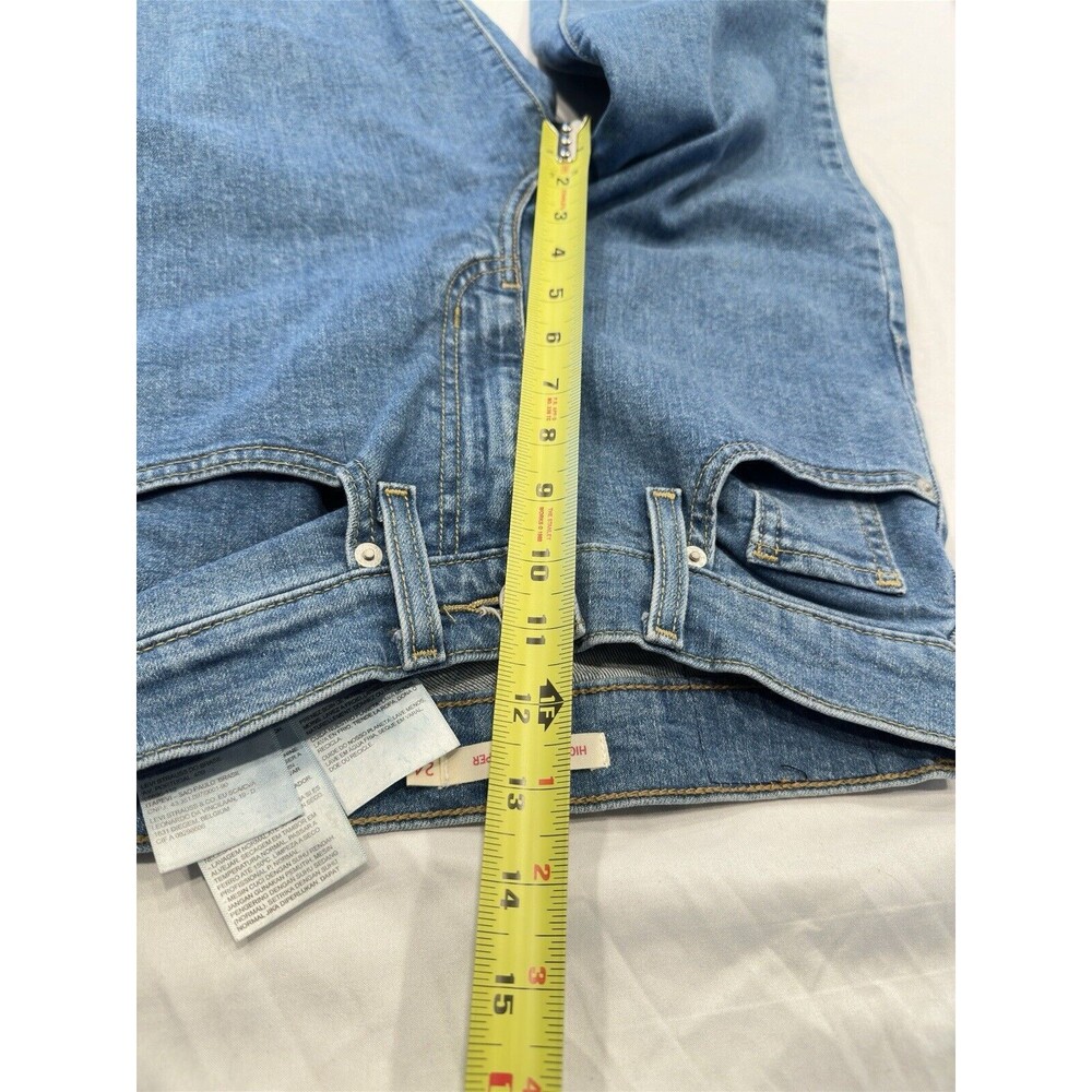 LEVI'S Womens High Waist Tapered Jeans W24 Blue Cotton see tag‎ - Picture 6 of 11
